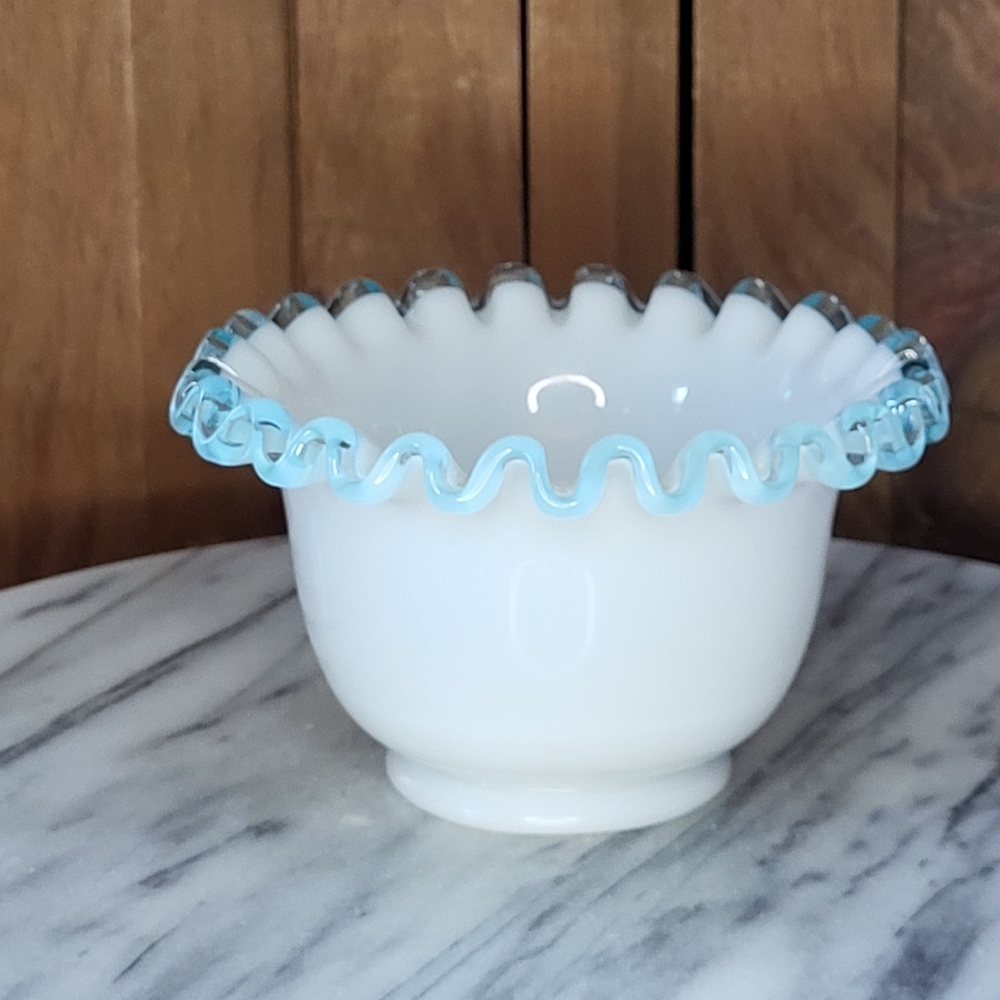 Fenton Aqua Crest Dish